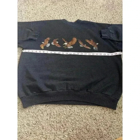 Vintage Eagle Crewneck TSF Sportswear Sweatshirt Men's Size XL - Picture 8 of 9